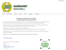 Tablet Screenshot of hammarbygoalball.se